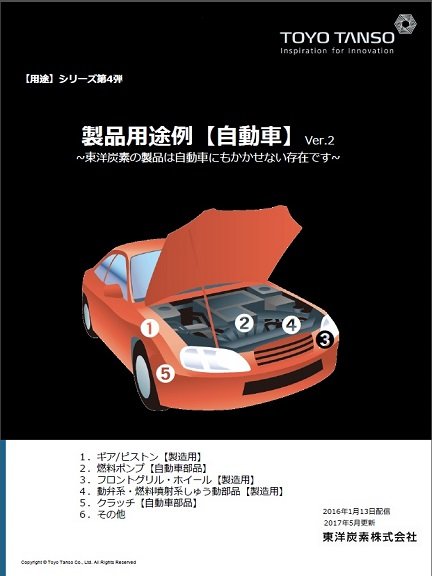 用途シリーズ　第4弾　自動車分野のご紹介