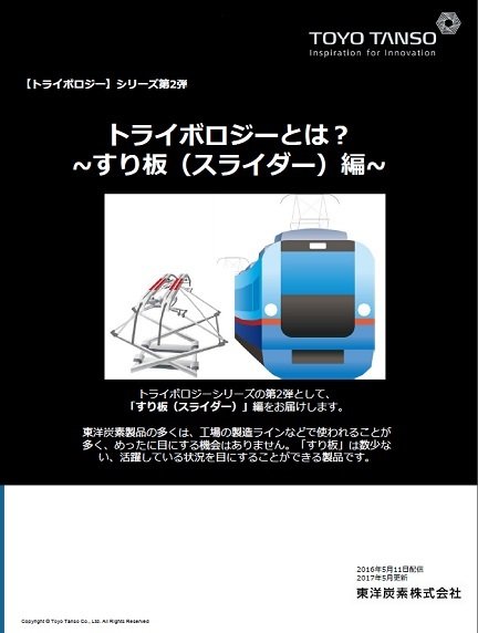 トライボロジーとは?　第2弾　製品郡のすり板(スライダー)について